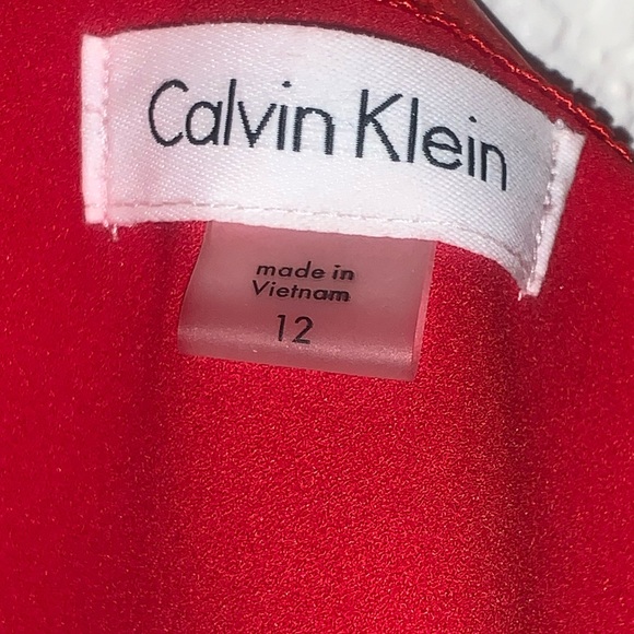 Calvin Klein red dress size 12 - Picture 3 of 6